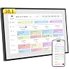 10.1 Inch Smart Digital Calendar & Chore Chart Full HD Touchscreen Display WiFi Sync Electronic Planner for Family Schedules Includes Desk Stand Streamline Home Organization Gift for mother mom women