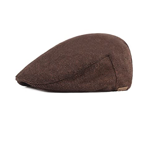 Lazz1on Boinas Gorra Hombre Retro Clásico Plano De Conducción Sombrero Newsboy Boina Caps Primavera Otoño Invierno Cover