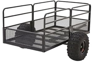 Steel Yard Trailer with Detachable Rails and Tilt Bed