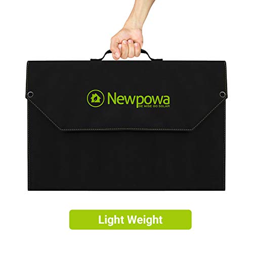 Newpowa 60W Foldable Solar Panel Charger High-Efficiency Mono Cells, For Portable Genarator&12V Batteries, Dual Dc Ports Compatible With Newpowa/Jackery/Goal Zero Generators, For Rv Boat Van Camping… #TOP5