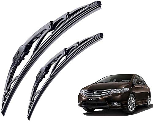 Image of WolkomHome High Performance OE Car Wiper Blade Replacement set of 2 Pc Right 22 inch Left 14 inch for Honda City Ivtec