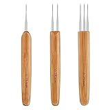 3 Different Dreadlock Crochet Hooks(1 Hook, 2 Hooks, 3 Hooks), Crochet Needles for Hair Dreadlock...