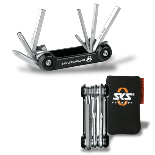 SKS GERMANY TOM 7 Multitool (7-in-1-Minitool für Fahrräder, rostfreier Werkzeugstahl, kompakt und leicht für unterwegs, 88 g, inkl. Aufbewahrungstasche), Schwarz SKS GERMANY TOM 7 Multitool (7-in-1-Minitool für Fahrräder, rostfreier Werkzeugstahl, kompakt und leicht für unterwegs, 88 g, inkl. Aufbewahrungstasche), Schwarz