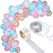 Tatuo 112 Pieces Balloon Garland Kit Balloon Arch Garland for Wedding Birthday Party Decorations (Baby Pink Blue)
