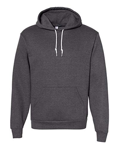 American Apparel Men s Flex Fleece Long Sleeve Pullover Hoodie, Dark Heather Grey, X-Small