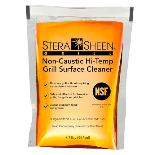 Stera-Sheen Griddle Cleaner - Food Safe, Non-Caustic Formula - Commercial