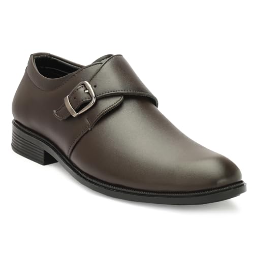 Image of BLUETAN Men's Synthetic Leather Monk Strap Perfect Look Officewear /Wedding /Stylish&Comfortable Formal Shoes