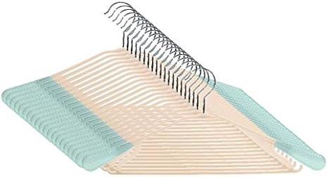 Amazon Co Jp ハンガー 本 すべらない 洗濯物 肩 跡つかない アイデア 収納 ブルー ホーム キッチン