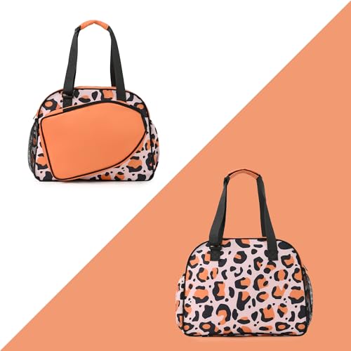 Image of Boulder Bee Pickleball Bags, Premium Pickleball Tote Bag for Girls, Women's Hand /Shoulder Gym Bag w Water Bottle Holder, with Pickleball Racquet /Paddle Holder