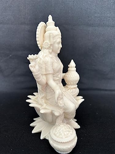 Estatua de Lakshmi de mármol de 18 cm miniatura 3
