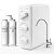 IceJoy TSU 0.01?m Ultra-Filtration Under Sink Water Filter System, 3-Stage Sink Water Filter Tankless Design with Faucet, Smart Panel Display, Eco-Friendly, No Electricity or Water Waste