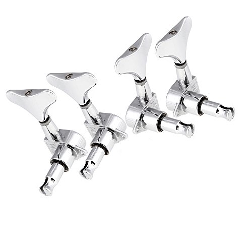 KKmoon 4 pinos de afinação selados em cromo afinadores para baixo 2L + 2R