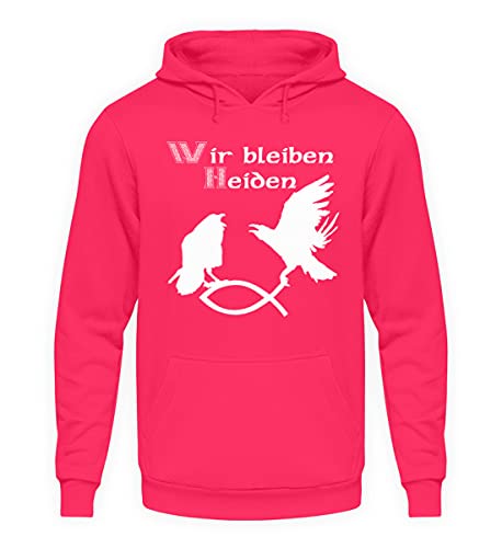 Sweat à capuche unisexe Hugin & Munin rose vêtement streetwear taille S