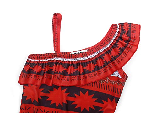 Jurebecia moana Princesa Moana Fato de banho sem mangas e sem mangas Fato de banho com decote,P021+P