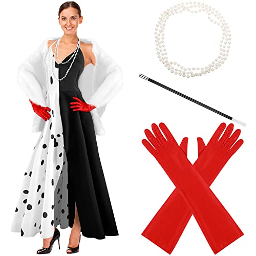Disfraz Completo Mujer Dalmatian Halloween Talla Large miniatura 1