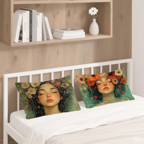 Housse coussin exterieur 40x80 rectangulaire lin canape decoration - 5