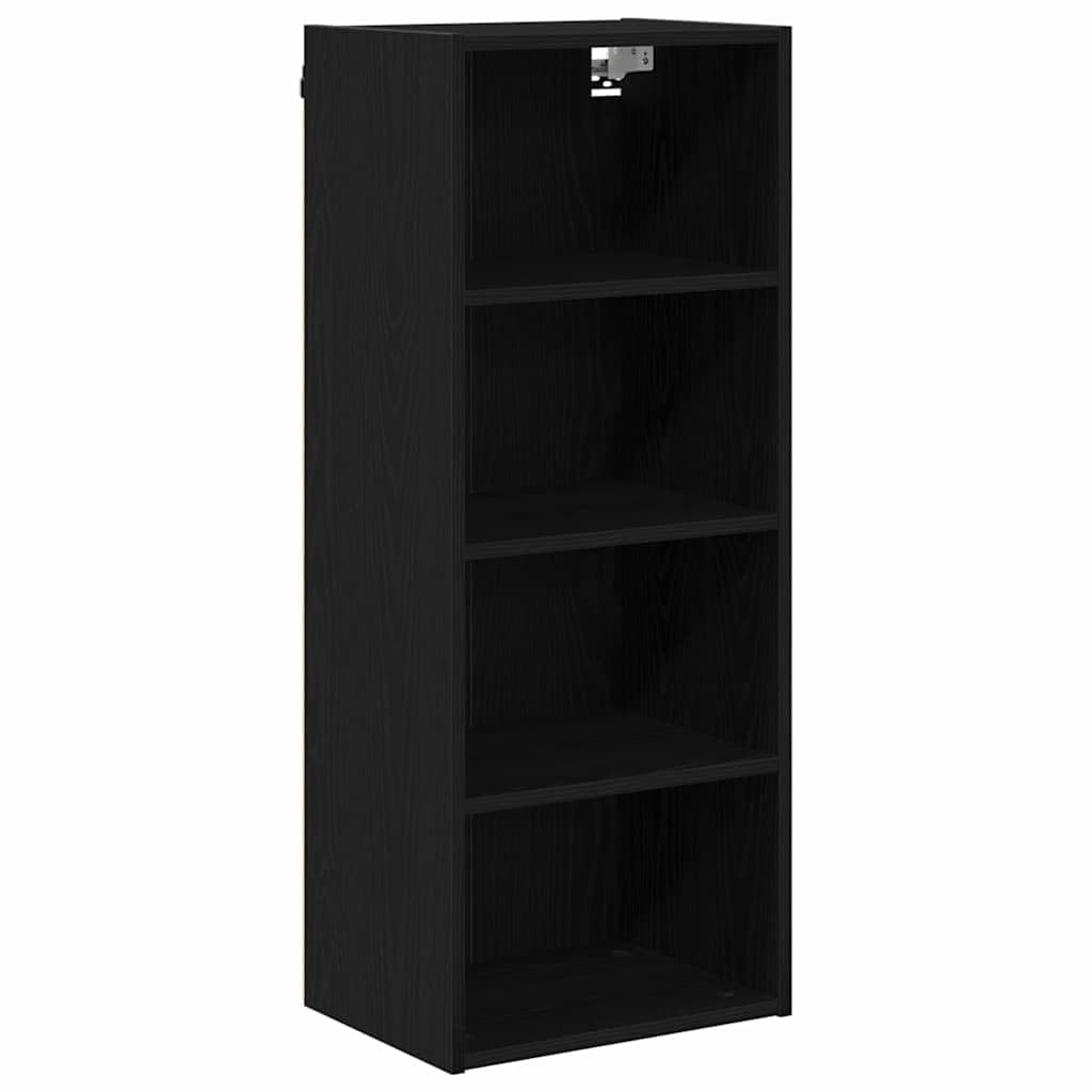 Lumanois Armoire Suspendue Chêne Noir 40 x 29,5 x 100 cm Meubles de Cuisine Noir,884467