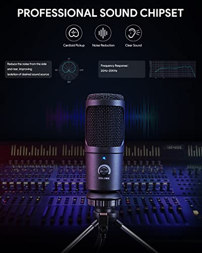 Blooth Usb Microphone, Metal Condenser Recording Microphone For Laptop Mac Or Windows Cardioid Studio Recording Vocals, Voice Overs,Streaming Broadcast And Youtube #TOP4