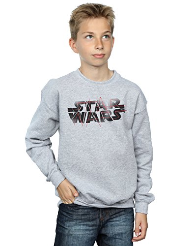 Star Wars Boys The Last Jedi Spray Logo Sweatshirt 9-11 Years Sport Grey
