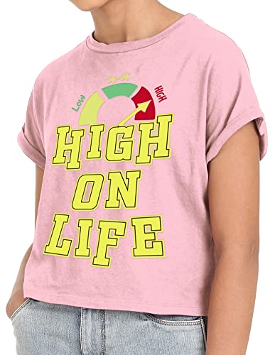 Image of SUGR Basics Girl's Graphic Regular Fit T-Shirts