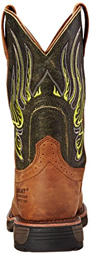 Ariat Mens Workhog Mesteno Waterproof Composite Toe Work Boot Rust/Moss Green 10.5 #TOP2