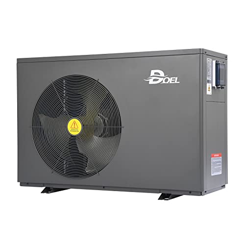 DOEL 55000 BTU Inverter Swimming Pool Heat Pump for In-ground and Above-Ground Pools, 16 kW Electric Pool Heater with Titanium Heat Exchanger, 220-240V