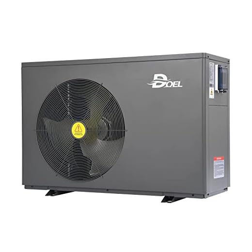DOEL 55000 BTU Inverter Swimming Pool Heat Pump for In-ground and Above-Ground Pools, 16 kW Electric Pool Heater with Titanium Heat Exchanger, 220-240V
