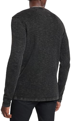 John Varvatos Men's Memphis Waffle Henley4