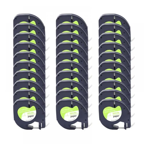 12mm 4m�������x���y�[�p�[�e�[�v���x�����[�J�[�y�[�p�[10pcs 30pcs 50pcs lt100h lt-100t�ƌ݊���(91200 Paper 30pcs)