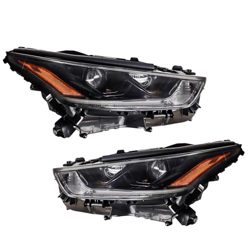 Image of TRQ Headlight Assembly Set Headlights Compatible with 2021 Toyota Highlander TO2502302 TO2503302