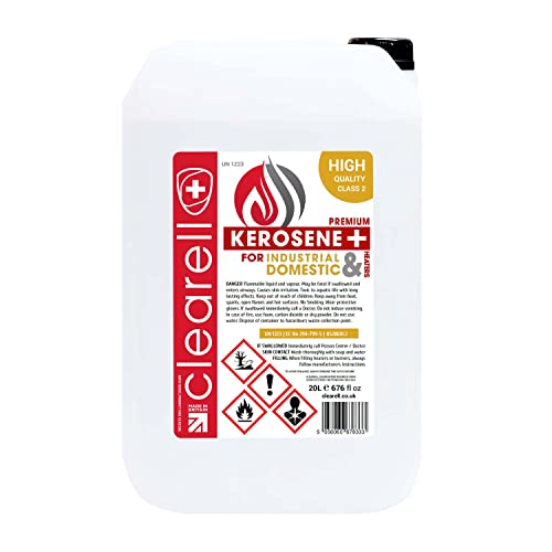 Clearell 40L | Pack of 2 | 40 Litres Premium Quality Kerosene Paraffin Heater Heating Oil Fuel | Compliant to BS2869C2