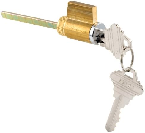 Prime-Line E 2103 Cylinder Lock, 1-1/4 In., Schlage Shaped Keys, Steel, 1 Count (Pack of 1)