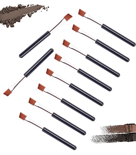 VOSAIDI 10pcs Eyebrow Portable Premium Quality Angled Eye Brow and Spoolie Mini Brush - Thumbnail 2