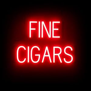 SpellBrite FINE CIGARS Sign | Cigar...