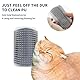 2 Pack Massage Ecke Katze Bürste,Katzen Bürste Kamm,Katze Self Groomer,Cat Groomer,Katzenbürste Wand,Cat Self Groomer,Für Langhaar Kurzhaar Katze Massage (Ohne Katzenminze)