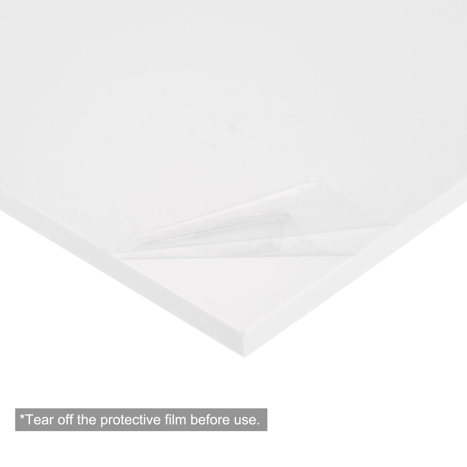 QUARKZMAN Foglio in Plastica ABS 16 Pollici x 12 Pollici x 0,24 Pollici Fogli in Stirene ABS per Modellismo Fai Da Te Pannello Bianco 2 Pezzi