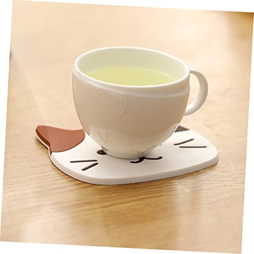 Dessous de verre PVC chat antidérapant protège table des taches - 8