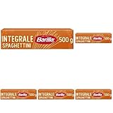 Barilla Pasta Integrale Spaghetti n.5 Vollkorn-Hartweizen mit natürlichen Ballaststoffen, 500 g (Packung mit 5)