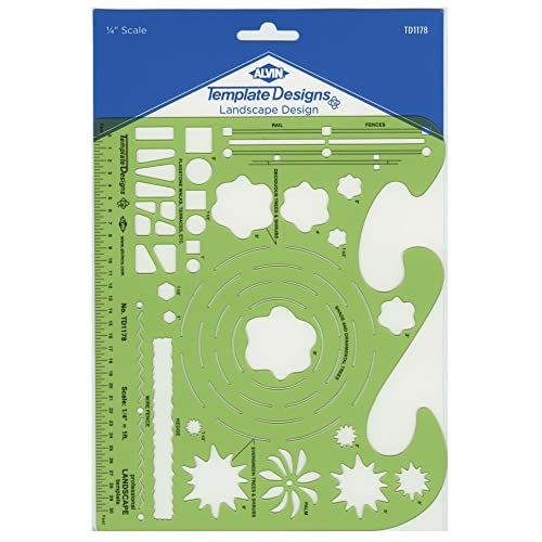 Modèle de paysage Alvin TD1178 pour dessiner vos projets de jardin