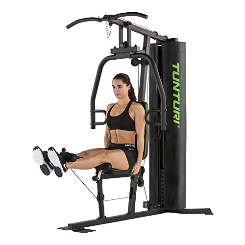 Tunturi Kraftstation HG20, MultiGym mit 12 Gewichten a 5 kg, Gewichtsblock 60 kg, – Bild 5