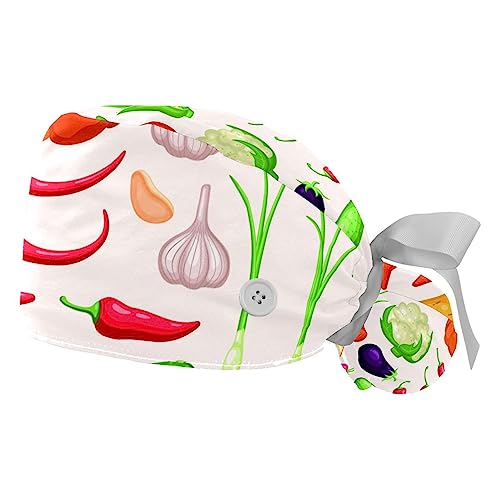 Berret Bouffant Lot de 2 Chapeaux de Travail Régis avec Bandeau Anti-Transpiration
