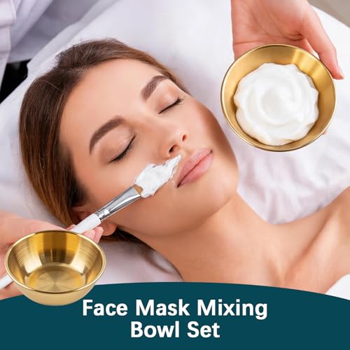 12 Piezas Tazones de Mezcla de Acero Inoxidable para Mascarilla Facial miniatura 5