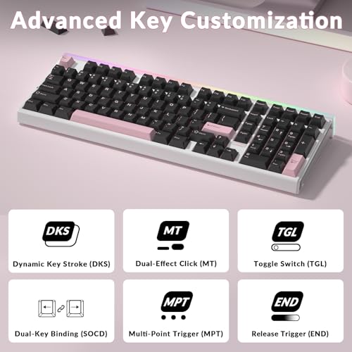 Image of Aula Hero 99 Wired Gaming Keyboard, Hall Effect Switch with Rapid Trigger