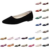 Bailarinas mujer colores punta punta parte delantera superficie terciopelo tallas grandes ajuste para trabajo ballet inspirada suela plana suave elegante zapatos de verano