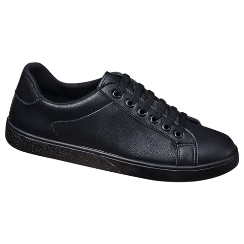 Mocasines casuales de cuero para hombre, zapatos de vestir con cordones, parte superior baja, cómodos, transpirables, suela de goma, zapatos de negocios ligeros, marrón, 42.5 EU
