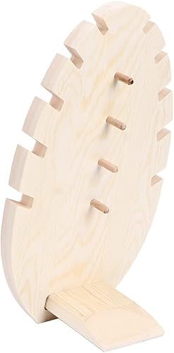 Miniatura 9 de Fydun Wooden Standing Necklace Display Rack Plate Rack MultI Necklace Rack Small Wide Range Of Uses (S (20x12.5x7cm7.9x4.9x2.8in))