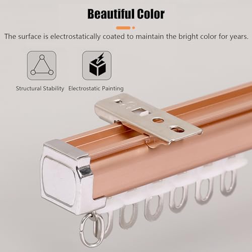 Rail de rideau de plafond robuste pour séparation de pièce, idéal pour terrasse, atelier, vestiaire et clinique médicale