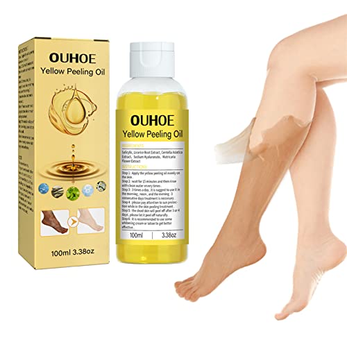 Yellow Peeling Oil, Super Strength Yellow Peeling Oil Exfoliating Dark Skin For Body, Exfoliating Peeling Solution, All Skin Type Dead Skin Remover (1Pcs) #TOP16