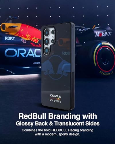 Image of CG MOBILE REDBULL Racing [Official Licensed] IML & Transparent PC Case with Magnetic System & Two Bulls Logo Protective Case /Cover Designed for Galaxy S25 Ultra - Navy