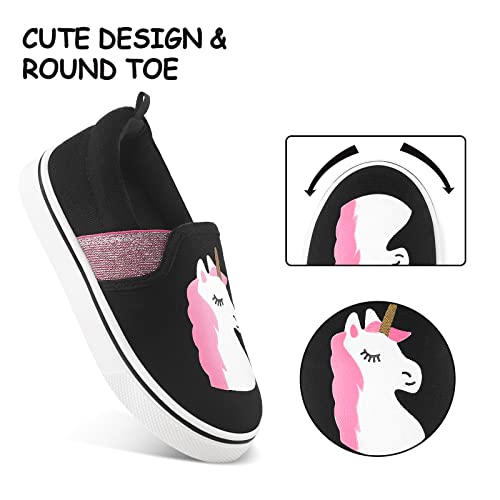 Image of K KomForme Toddler Sneakers for Girls Boys Slip On Canvas Walking Shoes | Lightweight, Comfortable